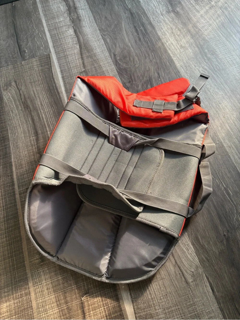 Never Used Frisco Dog Orange and Gray Safety Vest